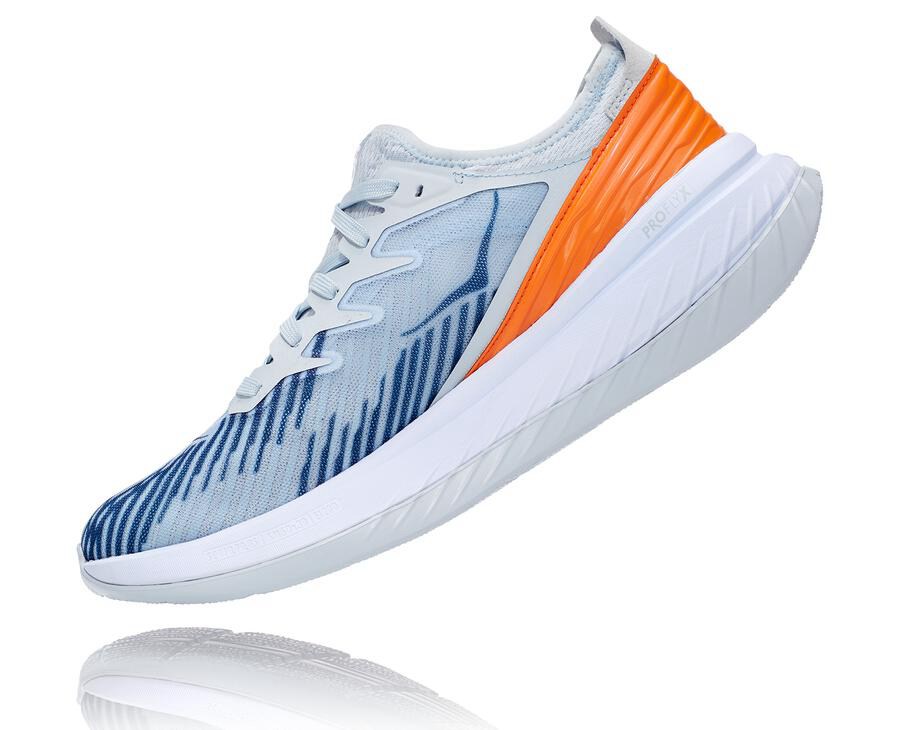 Chaussure Running Hoka One One Carbon X-Spe Homme - Blanche/Bleu - FKL-457312